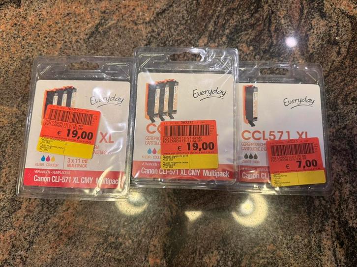 Ccl 571 xl printer inkt canon cli-571 xl, Computers en Software, Printerbenodigdheden, Zo goed als nieuw, Ophalen of Verzenden
