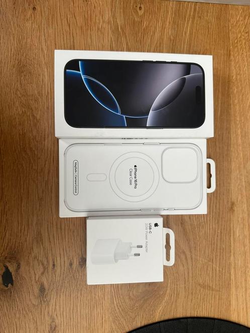 Iphone 16 Pro Black Titanium, Telecommunicatie, Mobiele telefoons | Toebehoren en Onderdelen, Nieuw, Apple iPhone, Ophalen