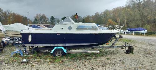 Gerenoveerde boot (Norman inter630) zonder vaarbewijs + trai, Watersport en Boten, Motorboten en Motorjachten, Gebruikt, Polyester
