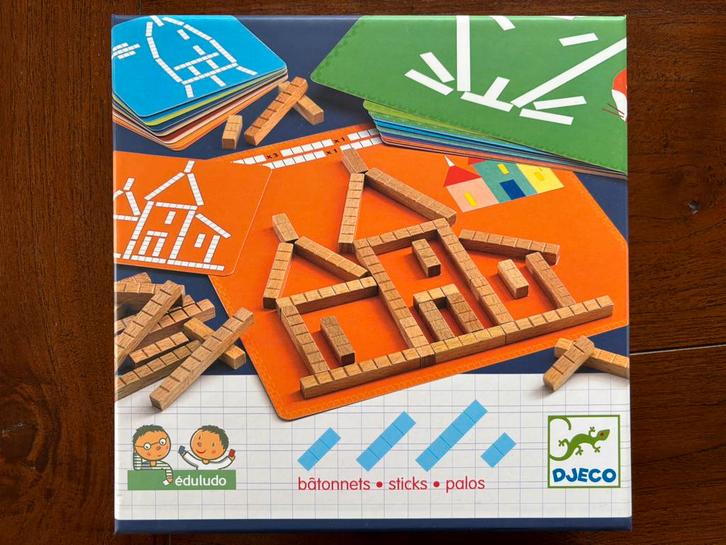 Djeco - éduludo sticks - NIEUW, Kinderen en Baby's, Speelgoed | Educatief en Creatief, Nieuw, Bouwen, Ophalen