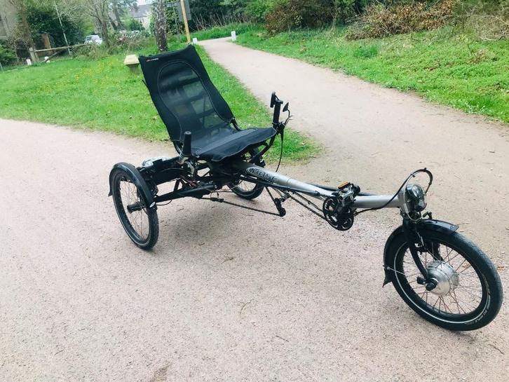 Base allongée électrique Lepus., Vélos & Vélomoteurs, Vélos | Vélos couchés, Utilisé, Enlèvement ou Envoi