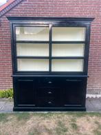 Buffetkast uit 2 delen zwart gelakt, Huis en Inrichting, Kasten | Overige, Ophalen, Gebruikt