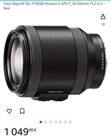 Sony SELP18200 Alpha NEX Series Power Zoom Lens 18-200mm