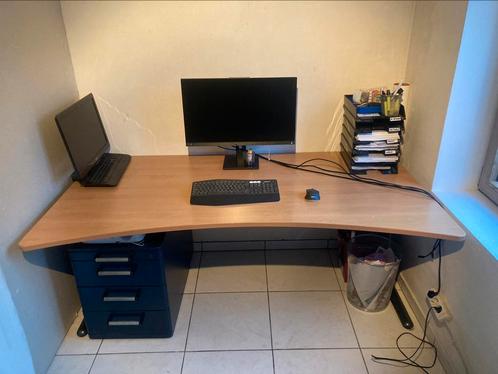 Cockpit bureau, Huis en Inrichting, Bureaus, Gebruikt, Bureau, In hoogte verstelbaar, Ophalen