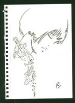 Guido Crepax pen&inkt tekening 'Valentina' - getek. monogram, Antiek en Kunst, Verzenden