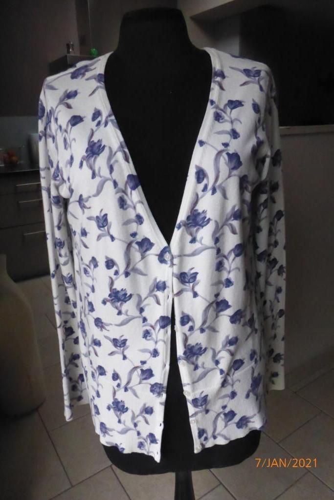 gilet wit/blauw  "comme ça" maat XL, Vêtements | Femmes, Pulls & Gilets, Neuf, Taille 46/48 (XL) ou plus grande, Bleu, Enlèvement ou Envoi