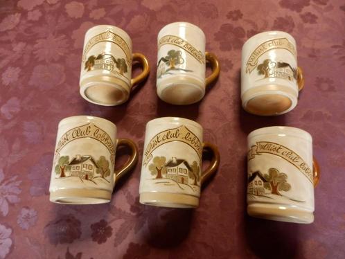 (12) -6 chopes - poterie lardinois -, Huis en Inrichting, Keuken | Servies, Zo goed als nieuw, Kop(pen) en/of Schotel(s), Boerenbont