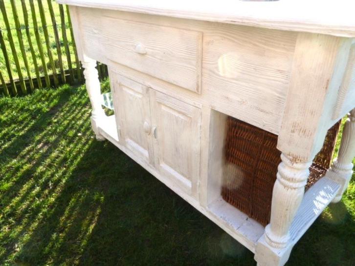 antieke toog toonbank keukeneiland keukenkast kookeiland, Huis en Inrichting, Keuken | Keukenelementen, Wit, Ophalen