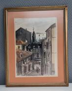 Superbe Aquarelle signée 40x50cm encadrée-Prête à accrocher, Enlèvement