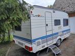 Hobby 440 U De Luxe Caravan VOORTENT 240 en mover, Caravans en Kamperen, Mover, Hobby, Bedrijf, 2 aparte bedden