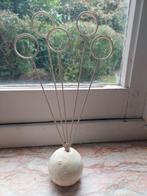 Porte photos sur pied en métal beige, Maison & Meubles, Enlèvement ou Envoi, Utilisé, Métal ou Aluminium