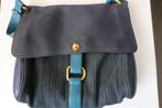 DELVAUX blauwe vintage geweven leren tas, Ophalen of Verzenden, Blauw