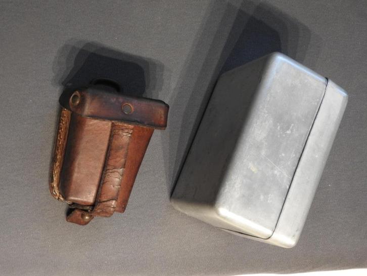 1940 ABBL originele patroontas + biscuitdoos, Verzamelen, Militaria | Tweede Wereldoorlog, Landmacht, Overige typen, Ophalen of Verzenden