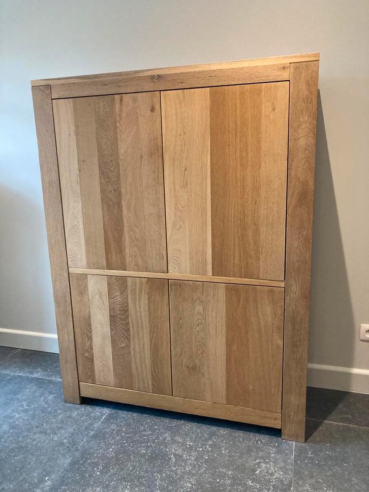 Meuble de bar Ethnicraft, Maison & Meubles, Armoires | Meubles ordinateur, Comme neuf, Enlèvement