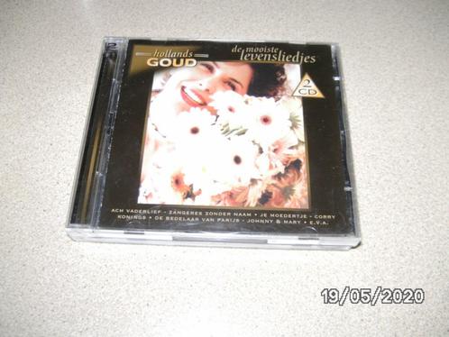 Een dubbele CD "Hollands Goud, de mooiste levensliederen", Cd's en Dvd's, Cd's | Nederlandstalig, Zo goed als nieuw, Levenslied of Smartlap