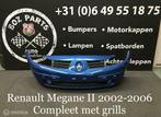 Renault Megane voorbumper compleet 2002-2006 origineel, Gebruikt, Ophalen of Verzenden, Bumper, Voor