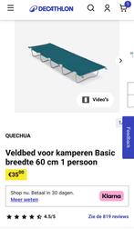 Veldbed Quechua Decathlon, Caravans en Kamperen, Ophalen, Zo goed als nieuw