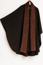 Cape AMICI - écharpe intégrée T.44, Envoi, Noir