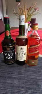 3 Flessen oude wisky, Verzamelen, Wijnen, Ophalen of Verzenden, Zo goed als nieuw