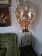 Vloerlamp - Glazen luchtballon - Goudkleurig, Ophalen, Zo goed als nieuw, Glas