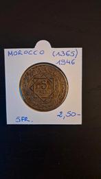 Maroc 5 fr.1946, Timbres & Monnaies, Enlèvement ou Envoi