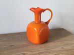 Vase vintage en verre orange, Maison & Meubles, Moins de 50 cm, Comme neuf, Verre, Orange