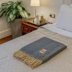 Alpaca Wol Dekentje Blauw 200x140cm uit Peru, Huis en Inrichting, Verzenden, Nieuw