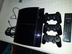 PS3 Phat met 3 controllers en afstandsbediening, Games en Spelcomputers, Phat, Ophalen of Verzenden, Zo goed als nieuw, 60 GB