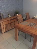 Volledige eetplaats met tv kast en salontafel. PRANANATHA, Huis en Inrichting, Ophalen, Gebruikt, 4 tot 6 stoelen