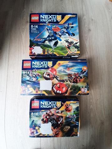 Lego nexo knights 8-14 70313,70320 en 70314 Nieuw beschikbaar voor biedingen