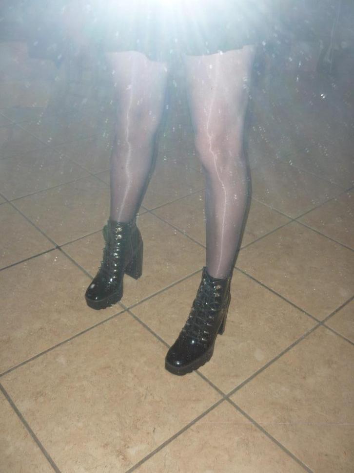 laarzen, Kleding | Dames, Schoenen, Gedragen, Zwart, Verzenden