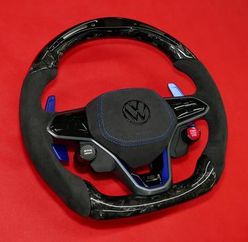 Dikke Volkswagen Golf 8 forged carbon stuur alcantara GTI R beschikbaar voor biedingen