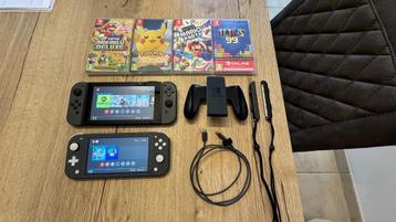 Nintendo switch + Nintendo switch Lite 4 games NIEUWSTAAT