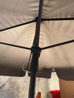 Rechthoekige paraplu op standaard, compleet met voet, €50, Gebruikt, Ophalen of Verzenden, 1 tot 2 meter, Stokparasol