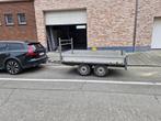 Plateau aanhanger aluminium dubbelasser, Auto diversen, Aanhangers en Bagagewagens, Ophalen, Gebruikt