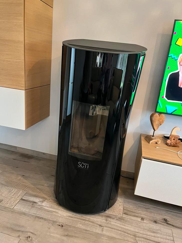 Poele a pellet, Huis en Inrichting, Kachels, Zo goed als nieuw, Ophalen