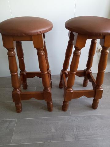 barkrukken 2, Comme neuf, Enlèvement, 60 à 90 cm, Cuir