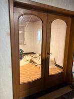 Antieke houten deuren met glas, Ophalen