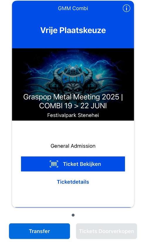 Graspop 2025 combiticket & camping Boneyard, Tickets en Kaartjes, Evenementen en Festivals, Eén persoon, Meerdaags