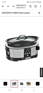 Crockpot slowcooker, Elektronische apparatuur, Slowcookers, Vaatwasmachinebestendig, Ophalen of Verzenden, Zo goed als nieuw