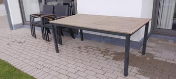 Tuinset / tuintafel alu + 6 stoelen beschikbaar voor biedingen