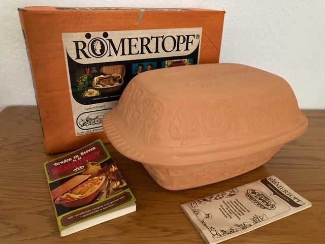 RÖMERTOPF 113 + gratis kookboek, Huis en Inrichting, Keuken | Potten en Pannen, Zo goed als nieuw, Overige typen, Overige materialen