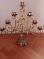 Chandelier pour 7 bougies, Bronze ou Cuivre, 25 à 50 cm, Chandelier, Enlèvement