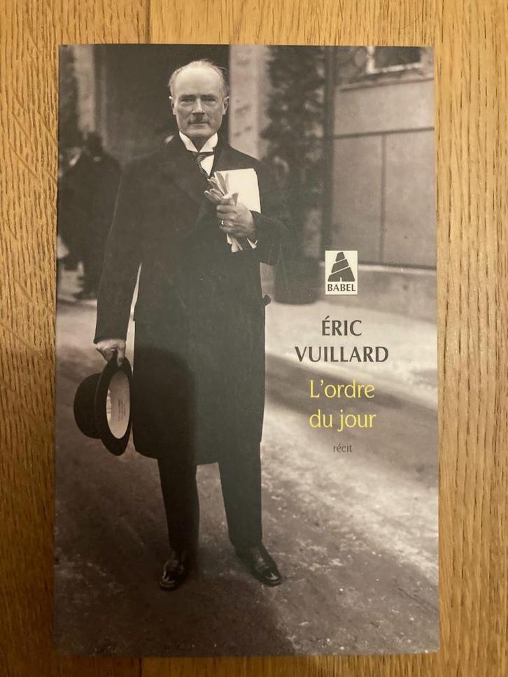 L’ordre du jour d’Eric Vuillard, Boeken, Romans, Zo goed als nieuw, Ophalen of Verzenden