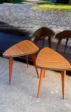 Tripod vintage side tables plantetafel bijzettafel, Ophalen, Zo goed als nieuw