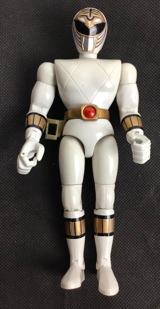 Power Rangers White Ranger actiefiguur 1993 Bandai, Kinderen en Baby's, Speelgoed | Actiefiguren, Gebruikt, Ophalen of Verzenden
