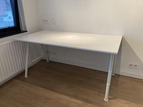 Studeerbureau wit IKEA GALANT 1m60 - zeer goede staat!, Huis en Inrichting, Bureaus, Zo goed als nieuw, Bureau, In hoogte verstelbaar