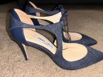 Escarpins à talons aiguilles bleus Jimmy Choo taille 38, Envoi, Comme neuf
