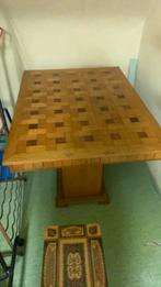 Vintage antieke tafel met dammotief, Antiek en Kunst, Ophalen