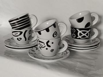 Koffieservies - 6 Tassen en Ondertassen, Enlèvement ou Envoi, Neuf